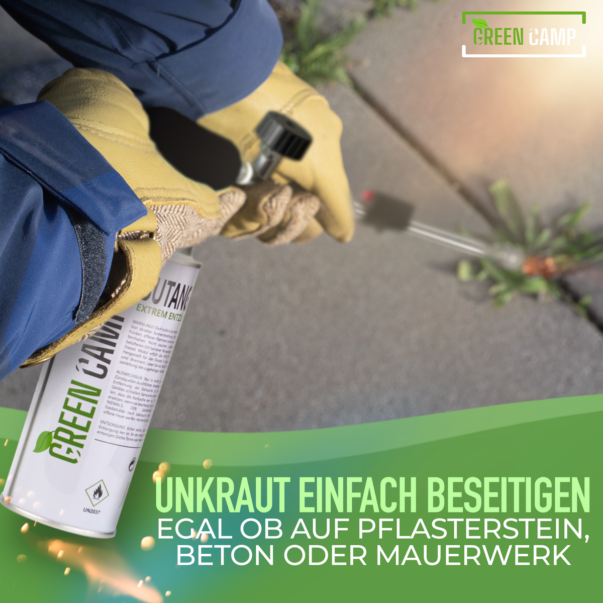 Unkrautbrenner inkl. 4 Gaskartuschen – Effektive & chemiefreie Unkrautvernichtung