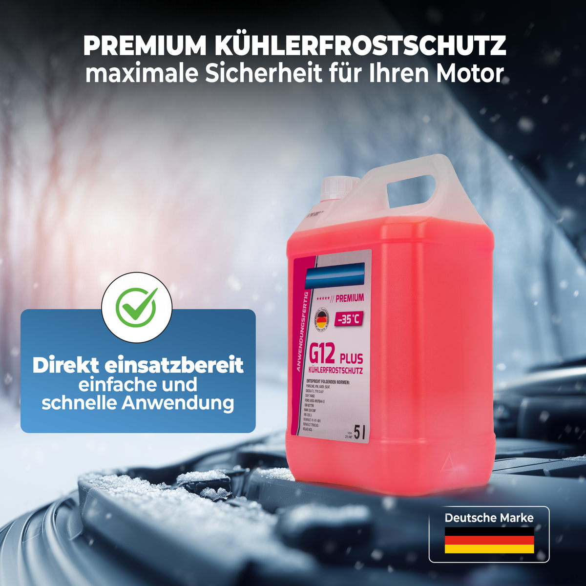 3x5L AROSO G12 PLUS Kühlerfrostschutz – Premium-Schutz bis –35 °C