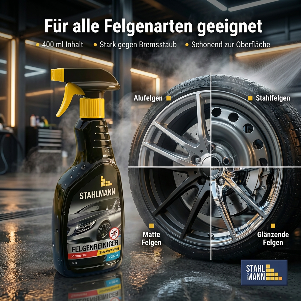 Felgenreiniger Set 3x400ml – Professionelle Felgenpflege im Vorteilspack