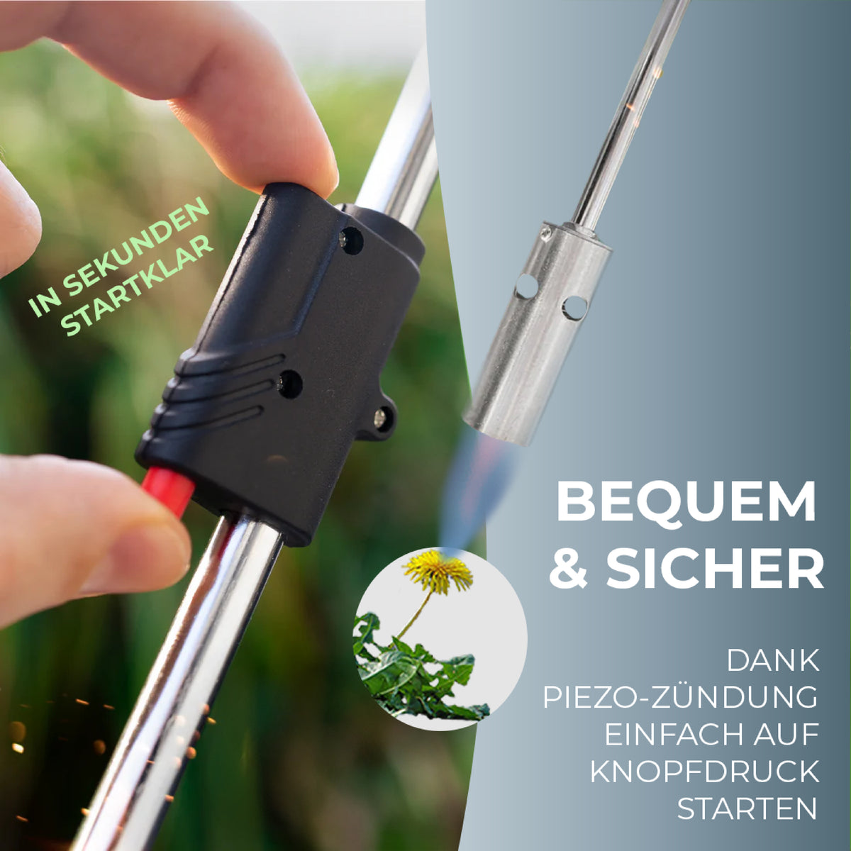 MAGNUM® Unkrautbrenner inkl. Gaskartuschen – kraftvolle & chemiefreie Unkrautvernichtung