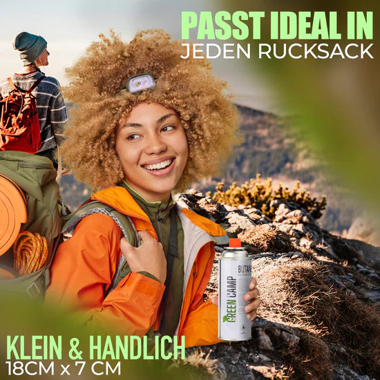 28 Greencamp® butaangaspatronen – 227 g – milieuvriendelijk, veilig en betrouwbaar